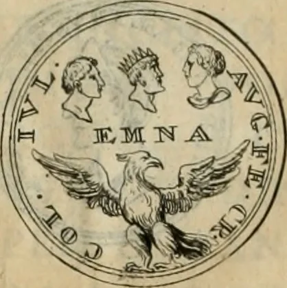An illustration from Numismata ærea imperatorum, augustarum, et cæsarum, in coloniis, municilpiis, et urbibus jure latio donatis, ex omni modulo percussa, 1695, leaf 471