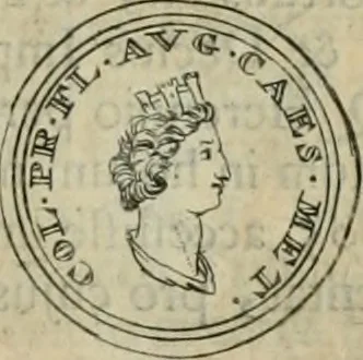 An illustration from Numismata ærea imperatorum, augustarum, et cæsarum, in coloniis, municilpiis, et urbibus jure latio donatis, ex omni modulo percussa, 1695, leaf 478