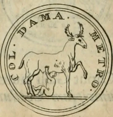 An illustration from Numismata ærea imperatorum, augustarum, et cæsarum, in coloniis, municilpiis, et urbibus jure latio donatis, ex omni modulo percussa, 1695, leaf 483