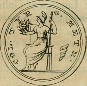 An illustration from Numismata ærea imperatorum, augustarum, et cæsarum, in coloniis, municilpiis, et urbibus jure latio donatis, ex omni modulo percussa, 1695, leaf 486