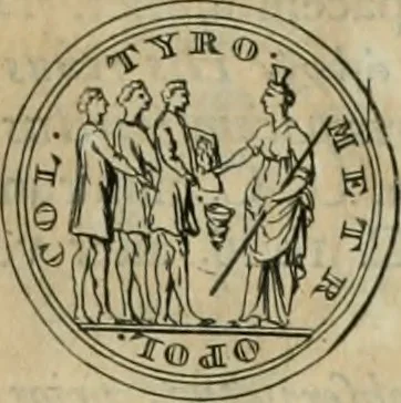An illustration from Numismata ærea imperatorum, augustarum, et cæsarum, in coloniis, municilpiis, et urbibus jure latio donatis, ex omni modulo percussa, 1695, leaf 494