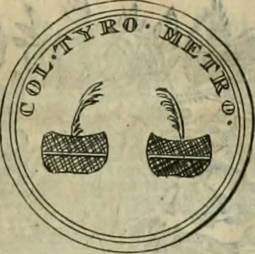 An illustration from Numismata ærea imperatorum, augustarum, et cæsarum, in coloniis, municilpiis, et urbibus jure latio donatis, ex omni modulo percussa, 1695, leaf 494