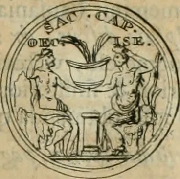 An illustration from Numismata ærea imperatorum, augustarum, et cæsarum, in coloniis, municilpiis, et urbibus jure latio donatis, ex omni modulo percussa, 1695, leaf 500