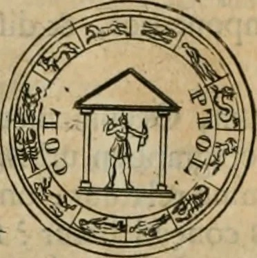 An illustration from Numismata ærea imperatorum, augustarum, et cæsarum, in coloniis, municilpiis, et urbibus jure latio donatis, ex omni modulo percussa, 1695, leaf 501