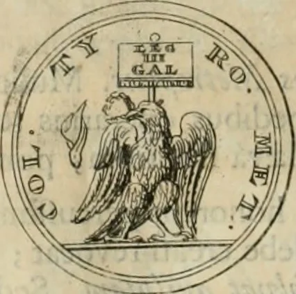 An illustration from Numismata ærea imperatorum, augustarum, et cæsarum, in coloniis, municilpiis, et urbibus jure latio donatis, ex omni modulo percussa, 1695, leaf 505