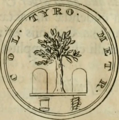 An illustration from Numismata ærea imperatorum, augustarum, et cæsarum, in coloniis, municilpiis, et urbibus jure latio donatis, ex omni modulo percussa, 1695, leaf 512