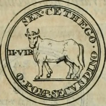 An illustration from Numismata ærea imperatorum, augustarum, et cæsarum, in coloniis, municilpiis, et urbibus jure latio donatis, ex omni modulo percussa, 1695, leaf 54