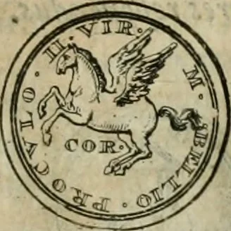 An illustration from Numismata ærea imperatorum, augustarum, et cæsarum, in coloniis, municilpiis, et urbibus jure latio donatis, ex omni modulo percussa, 1695, leaf 56