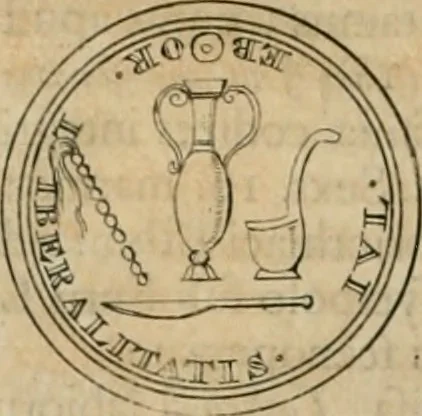 An illustration from Numismata ærea imperatorum, augustarum, et cæsarum, in coloniis, municilpiis, et urbibus jure latio donatis, ex omni modulo percussa, 1695, leaf 59