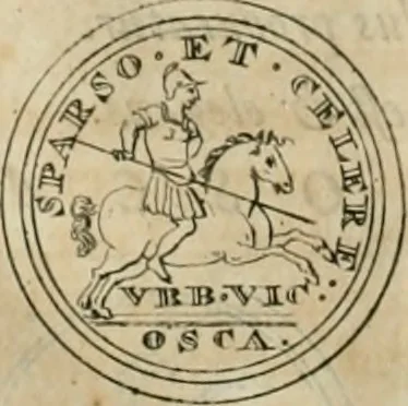 An illustration from Numismata ærea imperatorum, augustarum, et cæsarum, in coloniis, municilpiis, et urbibus jure latio donatis, ex omni modulo percussa, 1695, leaf 63