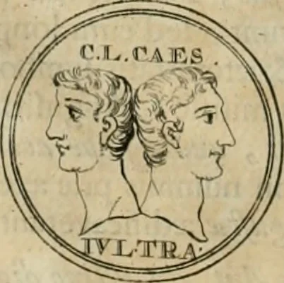 An illustration from Numismata ærea imperatorum, augustarum, et cæsarum, in coloniis, municilpiis, et urbibus jure latio donatis, ex omni modulo percussa, 1695, leaf 71
