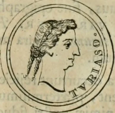 An illustration from Numismata ærea imperatorum, augustarum, et cæsarum, in coloniis, municilpiis, et urbibus jure latio donatis, ex omni modulo percussa, 1695, leaf 72