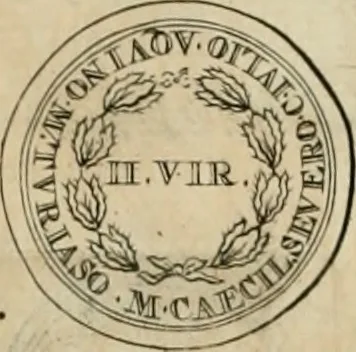 An illustration from Numismata ærea imperatorum, augustarum, et cæsarum, in coloniis, municilpiis, et urbibus jure latio donatis, ex omni modulo percussa, 1695, leaf 73
