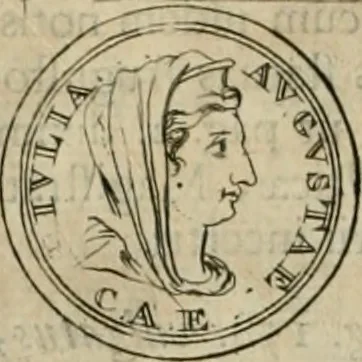 An illustration from Numismata ærea imperatorum, augustarum, et cæsarum, in coloniis, municilpiis, et urbibus jure latio donatis, ex omni modulo percussa, 1695, leaf 75