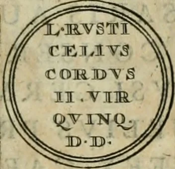An illustration from Numismata ærea imperatorum, augustarum, et cæsarum, in coloniis, municilpiis, et urbibus jure latio donatis, ex omni modulo percussa, 1695, leaf 78
