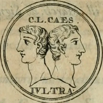 An illustration from Numismata ærea imperatorum, augustarum, et cæsarum, in coloniis, municilpiis, et urbibus jure latio donatis, ex omni modulo percussa, 1695, leaf 86