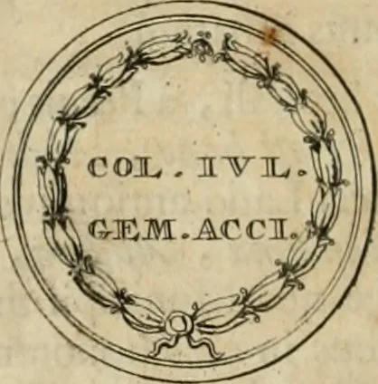 An illustration from Numismata ærea imperatorum, augustarum, et cæsarum, in coloniis, municilpiis, et urbibus jure latio donatis, ex omni modulo percussa, 1695, leaf 89