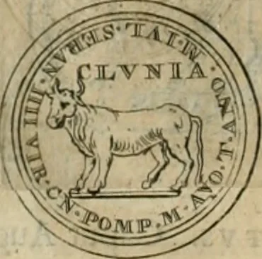 An illustration from Numismata ærea imperatorum, augustarum, et cæsarum, in coloniis, municilpiis, et urbibus jure latio donatis, ex omni modulo percussa, 1695, leaf 97