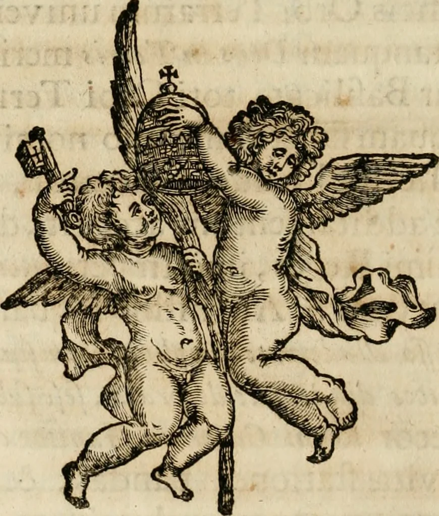 An illustration from Numismata summorum pontificum Templi Vaticani fabricam indicantia, chronologica ejusdem fabricae narratione ac multiplici eruditione explicata. Atque uberiori numismatum omnium pontificiorum lucubrationi veluti prodromus praemissa, 1700, leaf 21