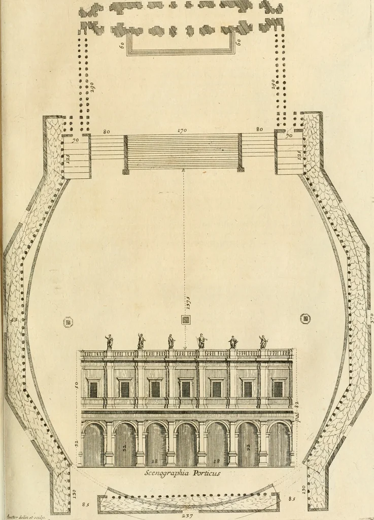 An illustration from Numismata summorum pontificum Templi Vaticani fabricam indicantia, chronologica ejusdem fabricae narratione ac multiplici eruditione explicata. Atque uberiori numismatum omnium pontificiorum lucubrationi veluti prodromus praemissa, 1700, leaf 316