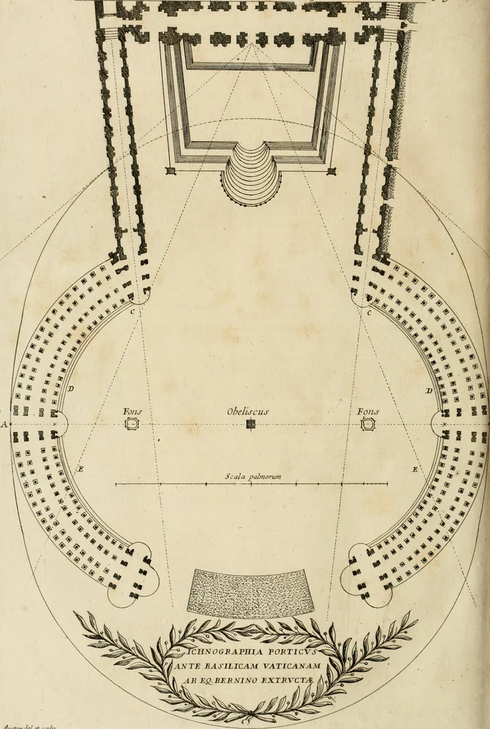 An illustration from Numismata summorum pontificum Templi Vaticani fabricam indicantia, chronologica ejusdem fabricae narratione ac multiplici eruditione explicata. Atque uberiori numismatum omnium pontificiorum lucubrationi veluti prodromus praemissa, 1700, leaf 325