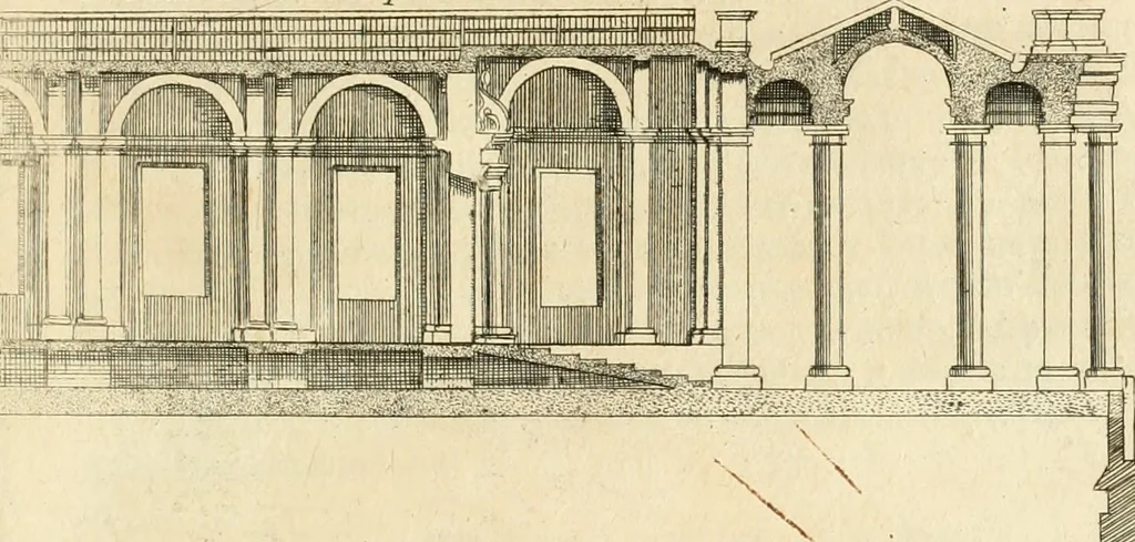 An illustration from Numismata summorum pontificum Templi Vaticani fabricam indicantia, chronologica ejusdem fabricae narratione ac multiplici eruditione explicata. Atque uberiori numismatum omnium pontificiorum lucubrationi veluti prodromus praemissa, 1700, leaf 328