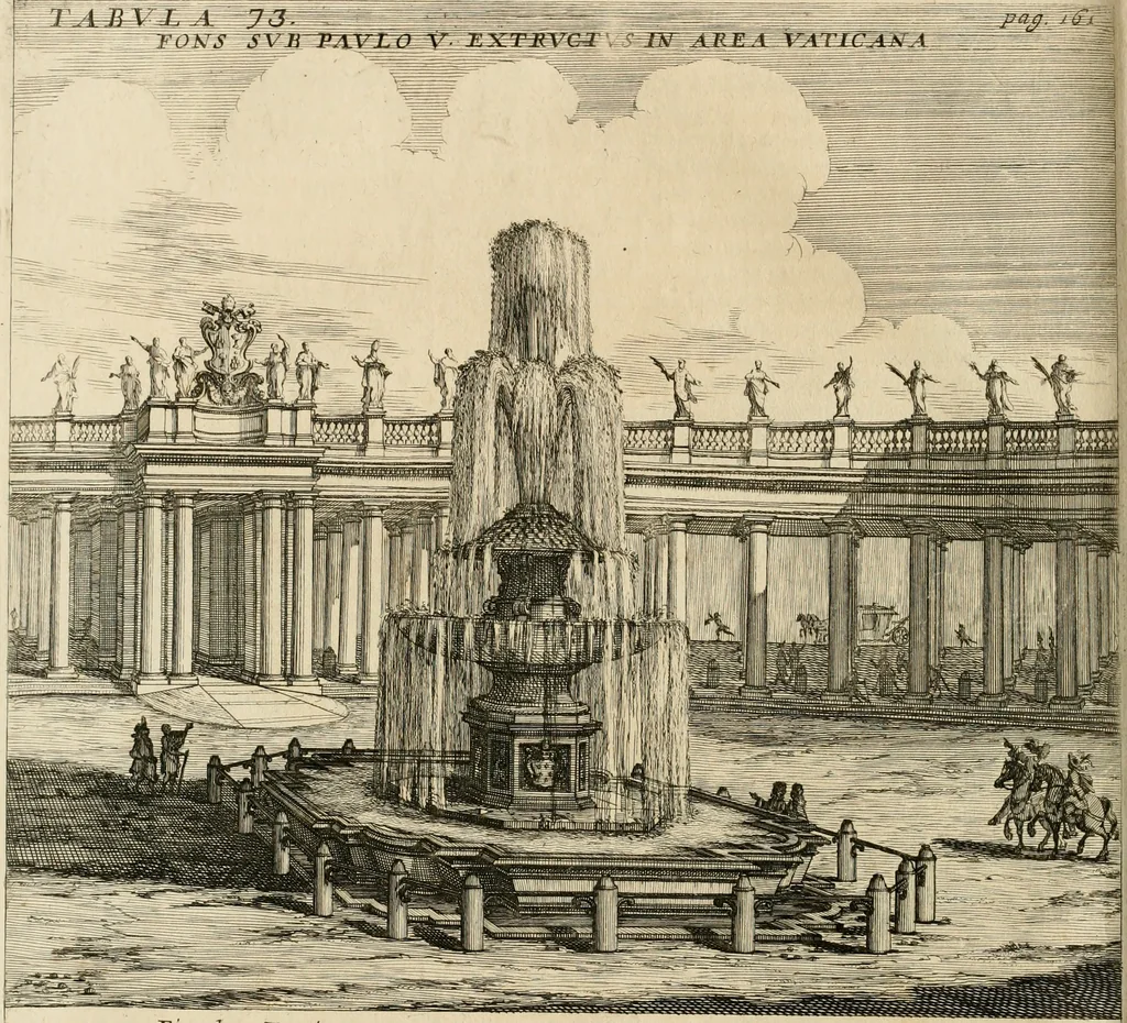 An illustration from Numismata summorum pontificum Templi Vaticani fabricam indicantia, chronologica ejusdem fabricae narratione ac multiplici eruditione explicata. Atque uberiori numismatum omnium pontificiorum lucubrationi veluti prodromus praemissa, 1700, leaf 333