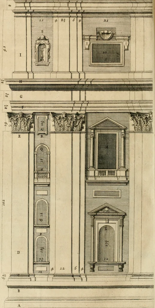An illustration from Numismata summorum pontificum Templi Vaticani fabricam indicantia, chronologica ejusdem fabricae narratione ac multiplici eruditione explicata. Atque uberiori numismatum omnium pontificiorum lucubrationi veluti prodromus praemissa, 1700, leaf 351