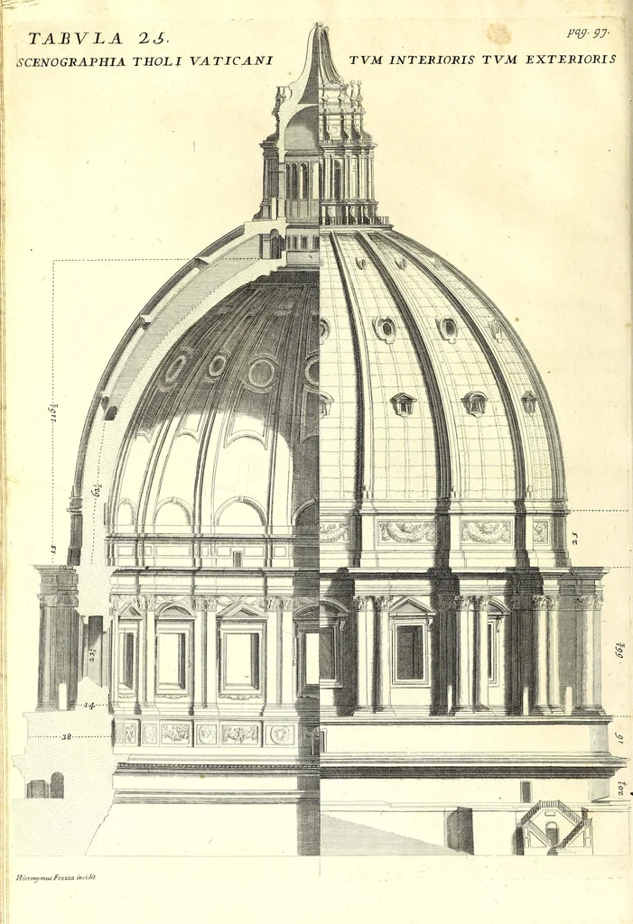 An illustration from Numismata summorum pontificum Templi Vaticani fabricam indicantia, 1696, leaf 170