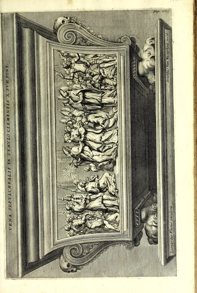 An illustration from Numismata summorum pontificum Templi Vaticani fabricam indicantia, 1696, leaf 205