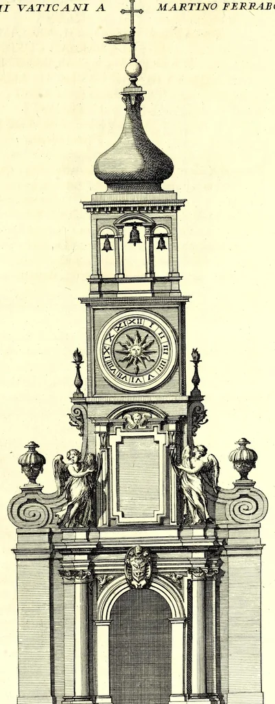 An illustration from Numismata summorum pontificum Templi Vaticani fabricam indicantia, 1696, leaf 399
