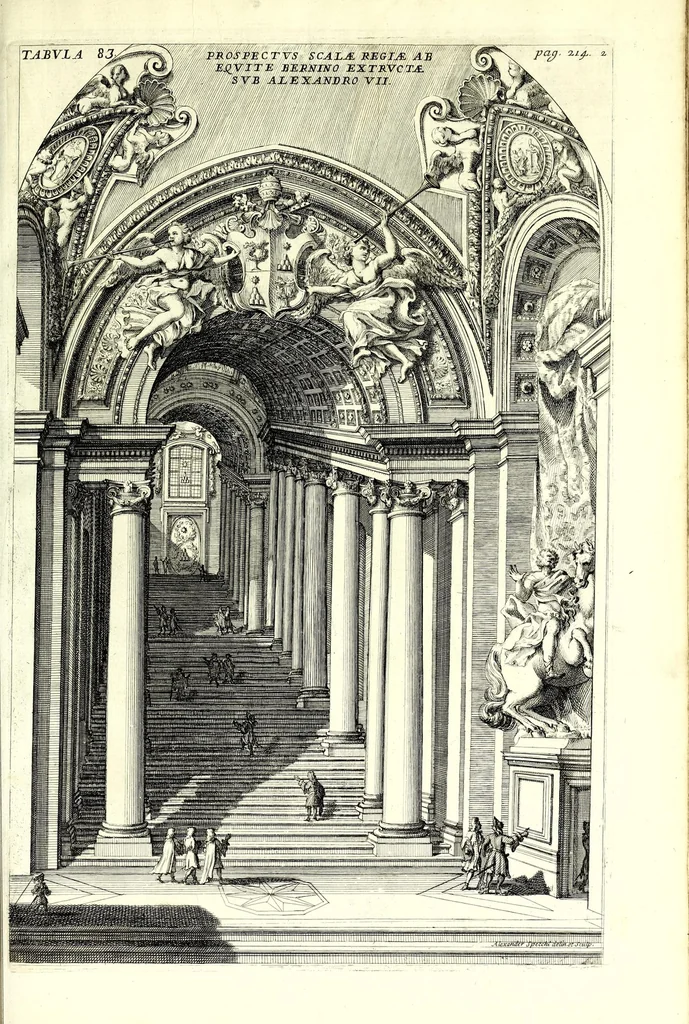 An illustration from Numismata summorum pontificum Templi Vaticani fabricam indicantia, 1696, leaf 409