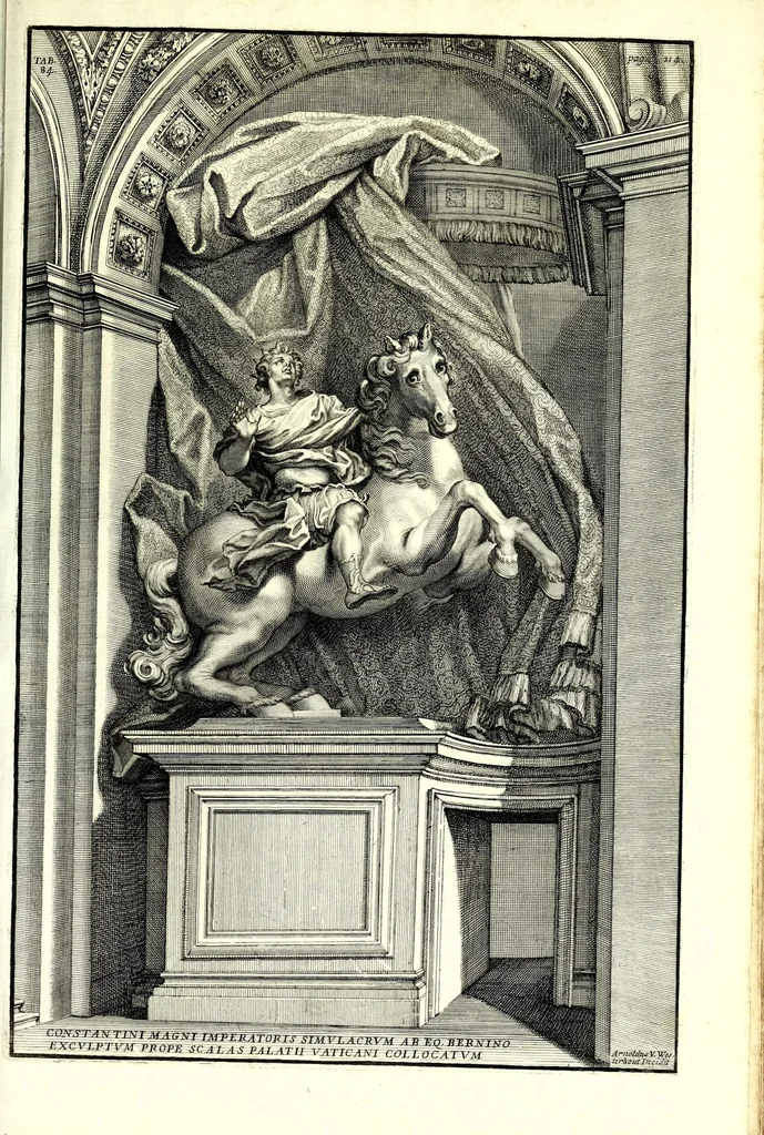 An illustration from Numismata summorum pontificum Templi Vaticani fabricam indicantia, 1696, leaf 411