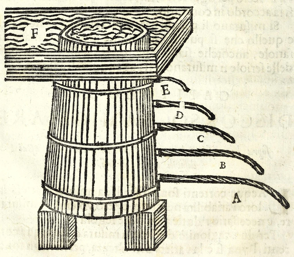 An illustration from Nuoua architettura dell' agrimensura di terre, et acque, 1672, leaf 44