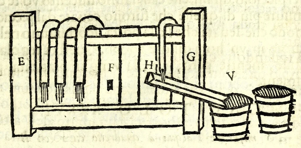 An illustration from Nuoua architettura dell' agrimensura di terre, et acque, 1672, leaf 55