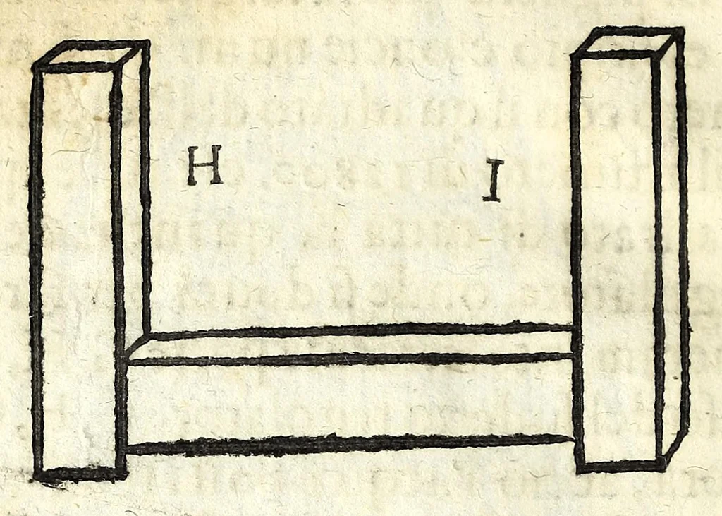 An illustration from Nuoua architettura dell' agrimensura di terre, et acque, 1672, leaf 60