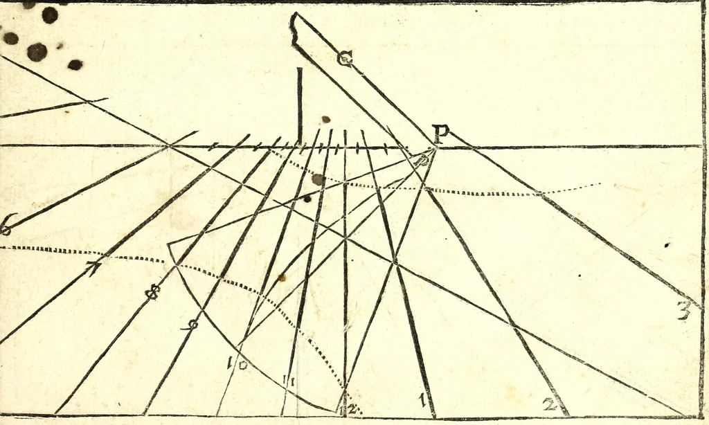 An illustration from Nuouo, e facil modo di fare horologi solari, orizontali, e verticali, a tutte l' eleuationi di polo : come anche portatili a sole, luna, e stelle per diuerse eleuationi di polo : in varie figure, 1688, leaf 25