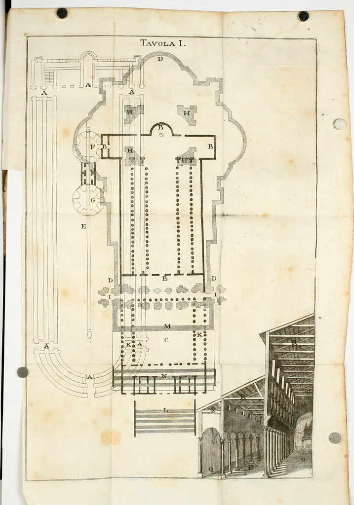 An illustration from Nuova descrizione del Vaticano, o sia, della sacrosanta basilica di S. Pietro, 1762, leaf 485