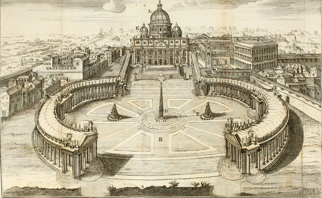 An illustration from Nuova descrizione del Vaticano, o sia, della sacrosanta basilica di S. Pietro, 1762, leaf 487