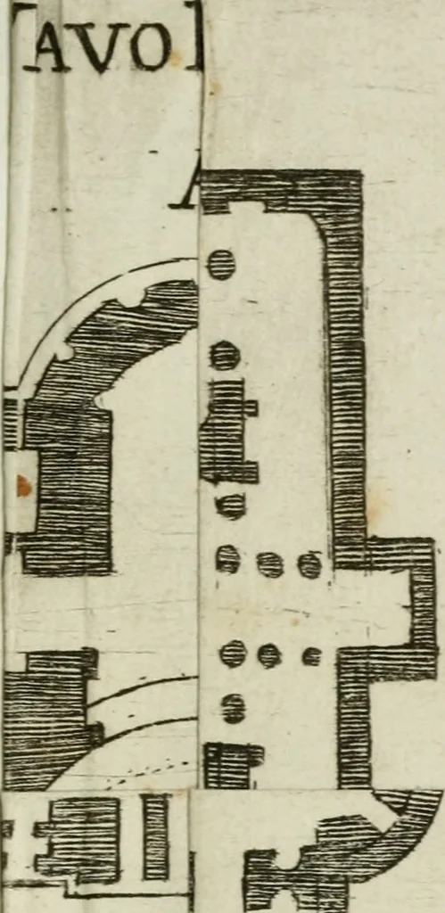 An illustration from Nuova descrizione del Vaticano, o sia, della sacrosanta basilica di S. Pietro, 1762, leaf 492