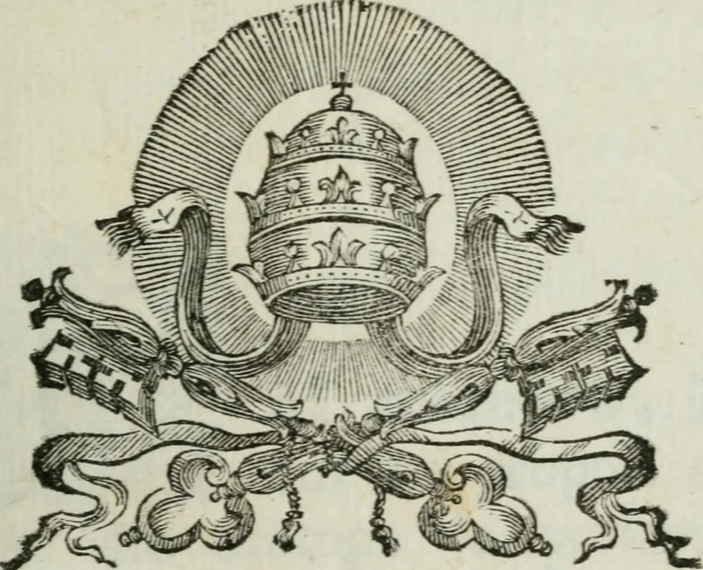 An illustration from Nuova descrizione del Vaticano, o sia, della sacrosanta basilica di S. Pietro, 1762, leaf 6