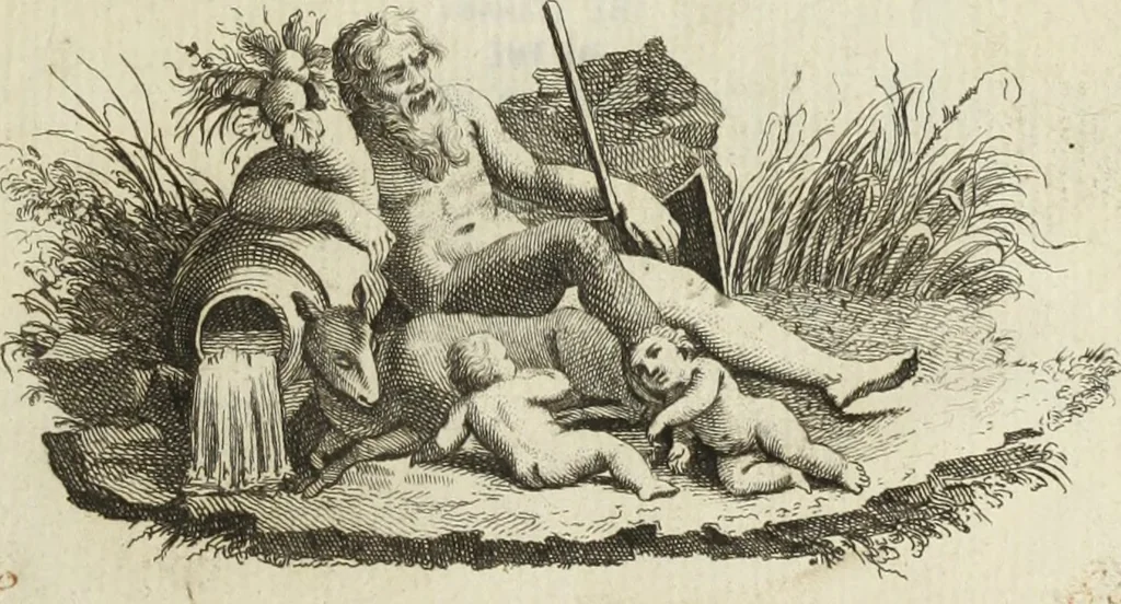 An illustration from Nuova raccolta d'autori, che trattano del moto dell'acque, 1766, leaf 6