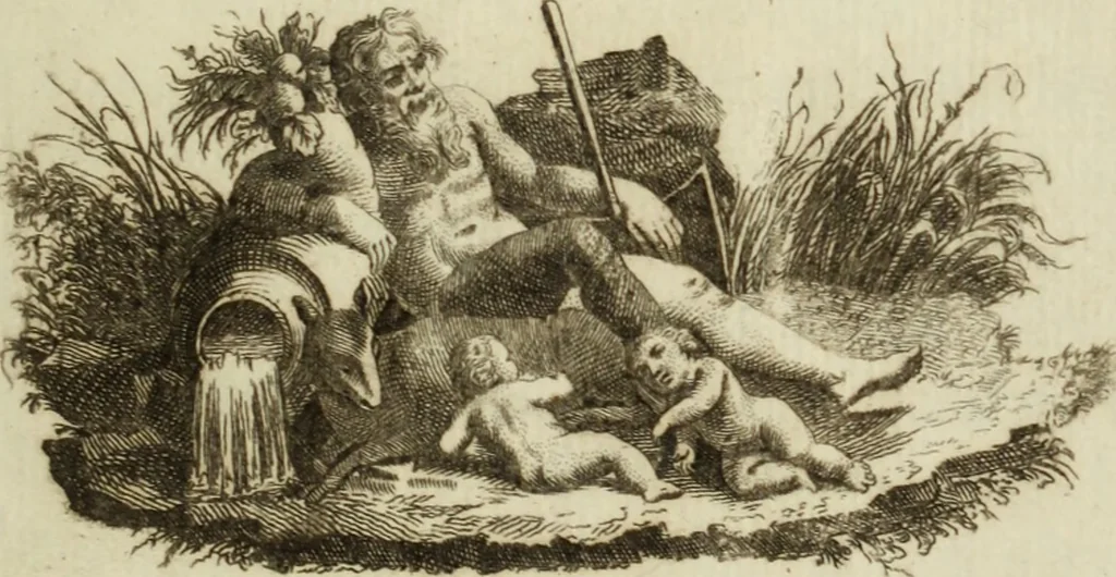 An illustration from Nuova raccolta d'autori, che trattano del moto dell'acque, 1766, leaf 4