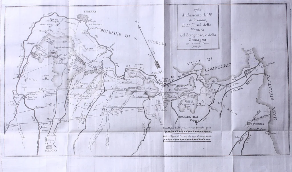 An illustration from Nuova raccolta d'autori, che trattano del moto dell'acque, 1766, leaf 463