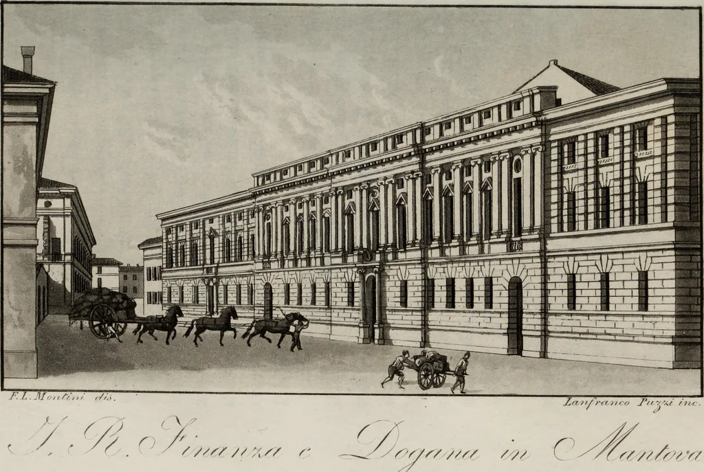An illustration from Nuovo prospetto di Mantova : arricchita delle principali vedute e della pianta di detta città .., 1834, leaf 83