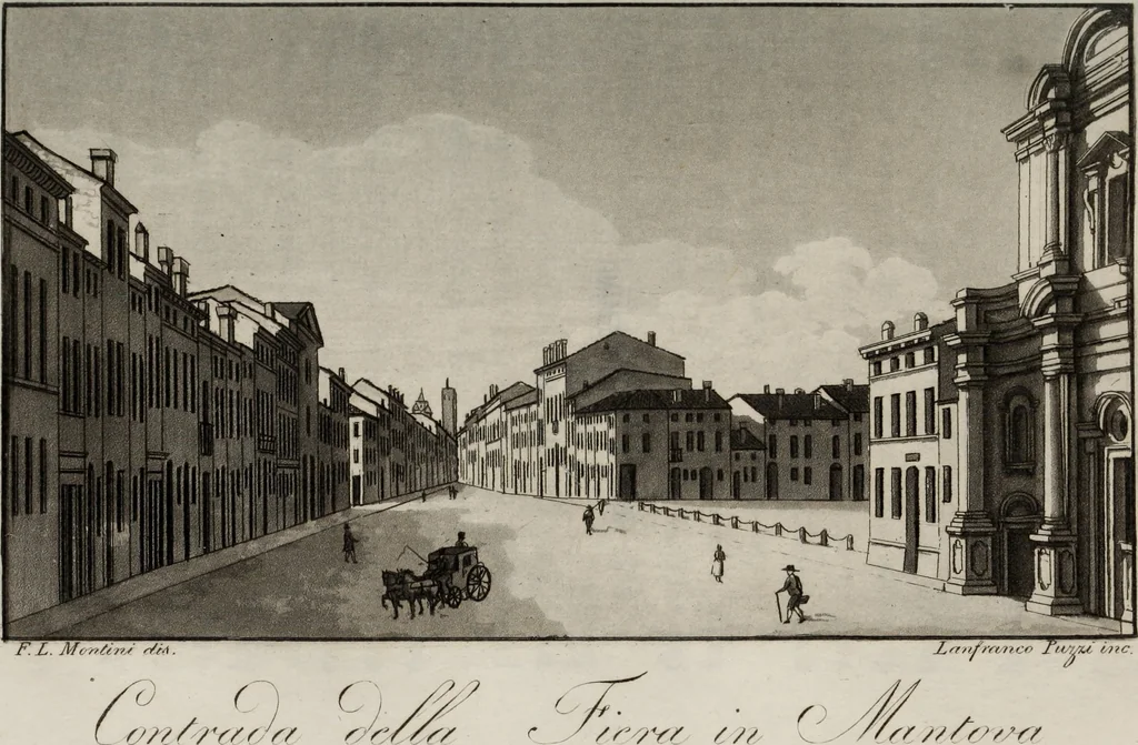 An illustration from Nuovo prospetto di Mantova : arricchita delle principali vedute e della pianta di detta città .., 1834, leaf 93