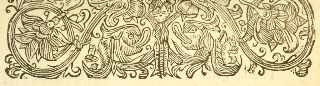 An illustration from The nuptialls of Peleus and Thetis consisting of a mask and a comedy, or, The the great royall ball : acted lately in Paris six times by the King in person, the Duke of Anjou, the Duke of Yorke : with divers other noble men, also by the Princess Royall Henrette Marie, the Princess of Conty, the Dutchess of Roquelaure, the Dutchess of Crequy, with many other ladies of honour, 1654, leaf 11