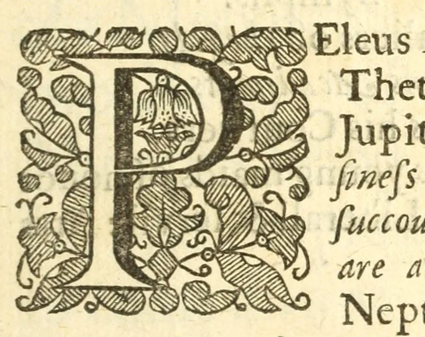 An illustration from The nuptialls of Peleus and Thetis consisting of a mask and a comedy, or, The the great royall ball : acted lately in Paris six times by the King in person, the Duke of Anjou, the Duke of Yorke : with divers other noble men, also by the Princess Royall Henrette Marie, the Princess of Conty, the Dutchess of Roquelaure, the Dutchess of Crequy, with many other ladies of honour, 1654, leaf 11