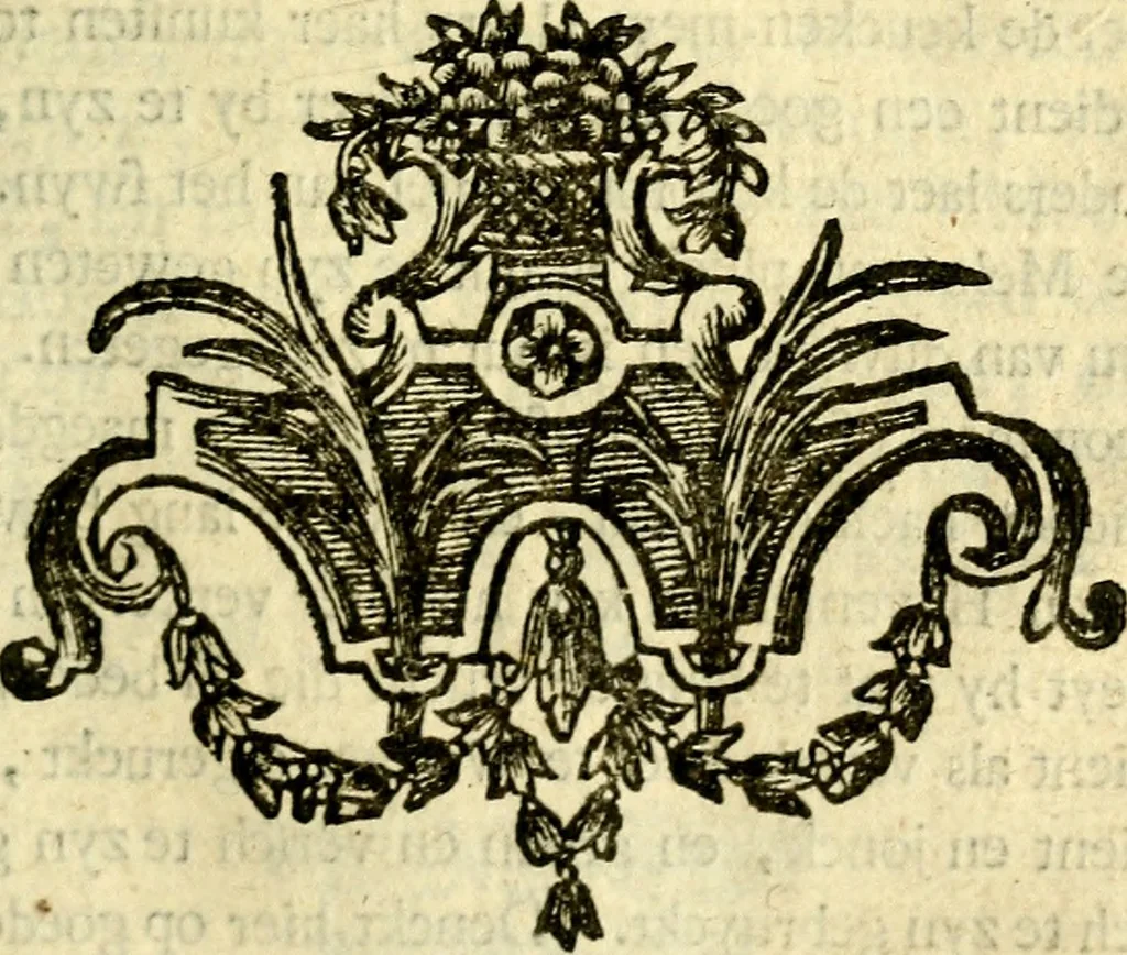 An illustration from Nuttelyck huys-boeck ... Benevens alle de overgebleven gedichten ... de lof-en rouw-gedichten en graft-schriften, 1769, leaf 142