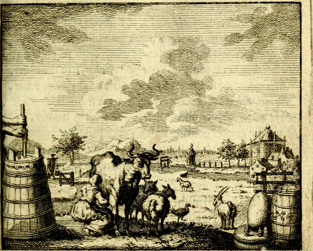An illustration from Nuttelyck huys-boeck ... Benevens alle de overgebleven gedichten ... de lof-en rouw-gedichten en graft-schriften, 1769, leaf 186